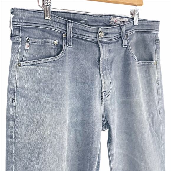 AG ADRIANO GOLDSCHMIED Tellis Modern Slim Jeans in Cool Faded Gray Size 34Wx33L - Picture 2 of 12